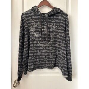 Walt Disney World Mickey Mouse Rhinestone Cropped Hoodie Women’s Size 1X